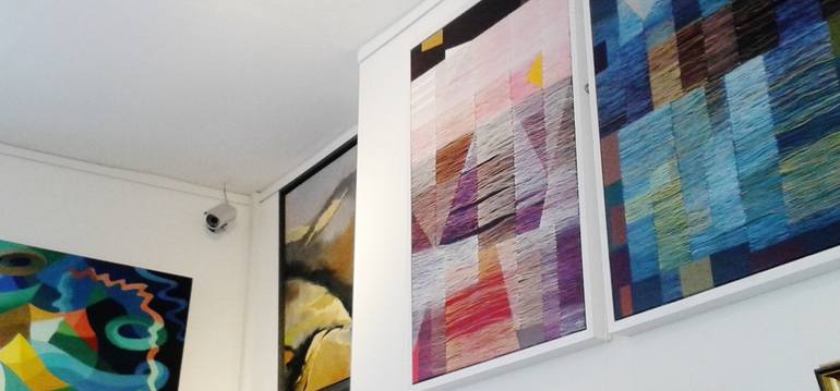 Original Abstract Painting by Karin Hay White