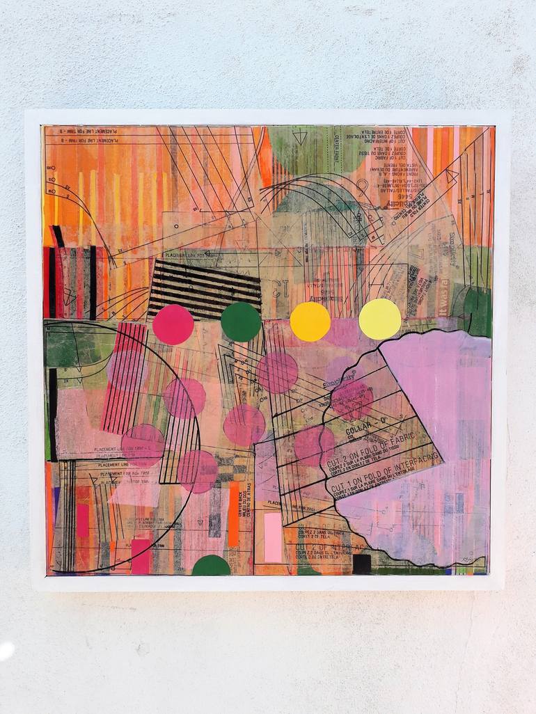 Original Abstract Collage by Karin Hay White