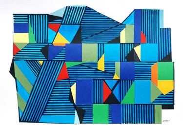 Print of Cubism Architecture Collage by Karin Hay White