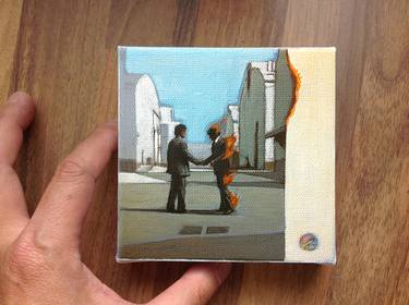 pink floyd album redraw art ( Wish you were here ) thumb