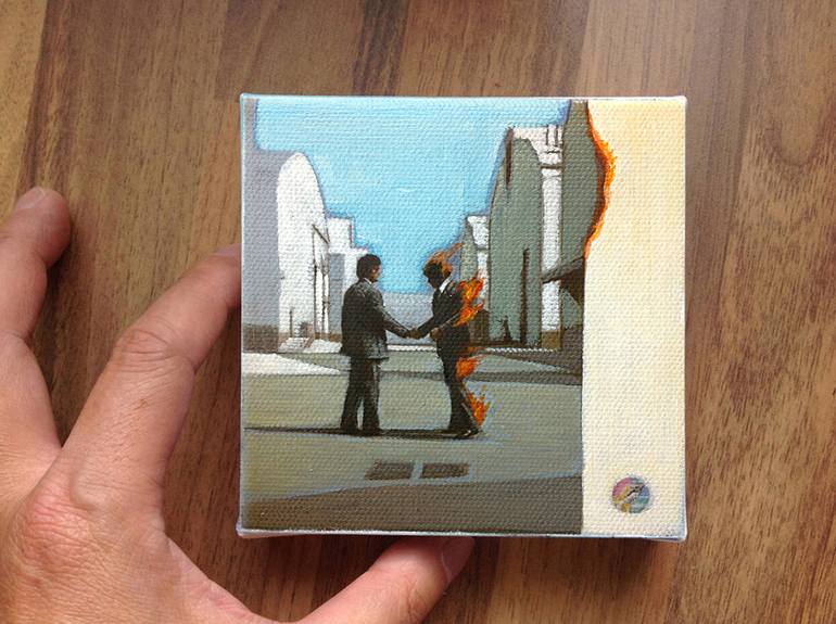 Pink Floyd - Wish You Were Here - Album Cover Art - Rock Music