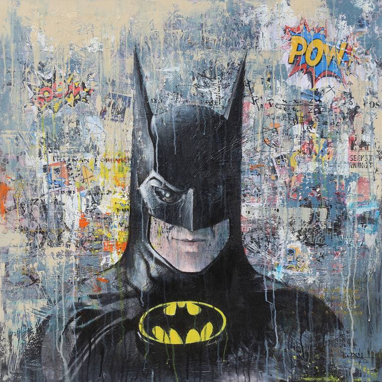 batman Painting by Sze Man Lau | Saatchi Art