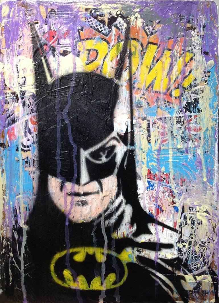 Batman Painting by Sze Man Lau | Saatchi Art