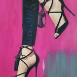 I go shopping in black high heels by Sze Man Lau