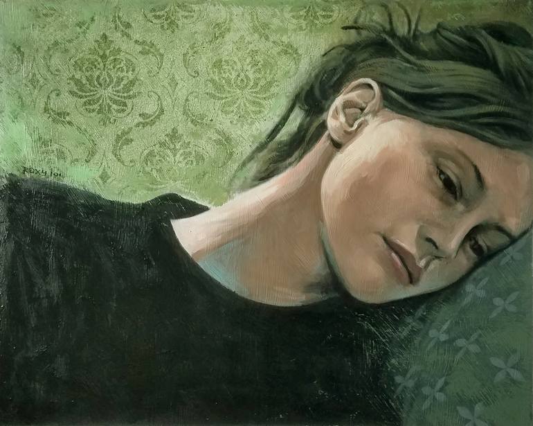 Print of Figurative Women Paintings by Sze Man Lau