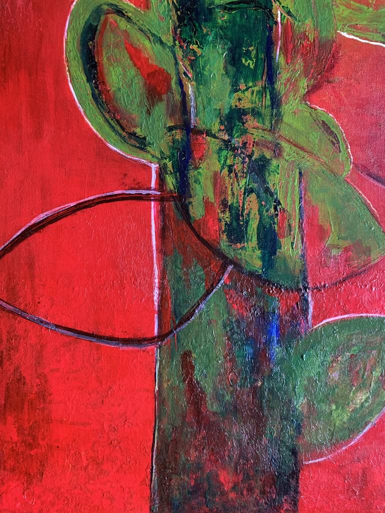 Original Abstract Expressionism Popular culture Painting by Nasrin Barekat