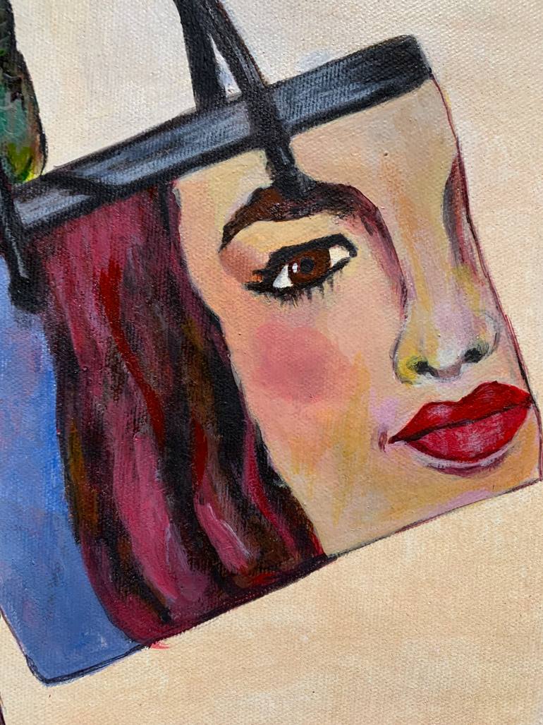 Original Art Deco Animal Painting by Nasrin Barekat