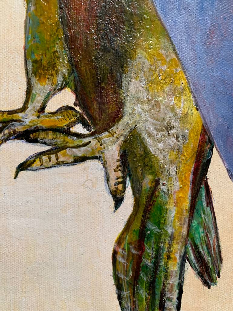 Original Art Deco Animal Painting by Nasrin Barekat