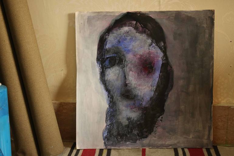 Original Abstract Women Painting by Nasrin Barekat
