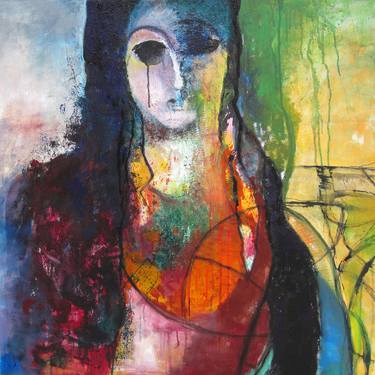 Print of Expressionism Abstract Paintings by Nasrin Barekat