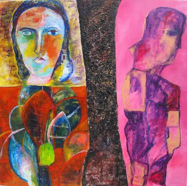 Original Abstract Expressionism Abstract Paintings by Nasrin Barekat