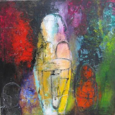 Print of Abstract People Paintings by Nasrin Barekat