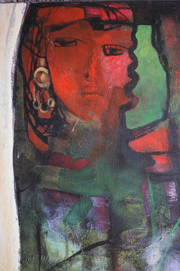 Original Abstract Painting by Nasrin Barekat