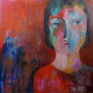 Print of Abstract Expressionism People Paintings by Nasrin Barekat