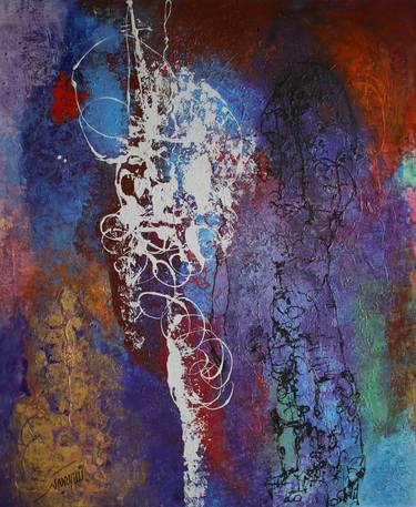 Print of Abstract Paintings by Nasrin Barekat
