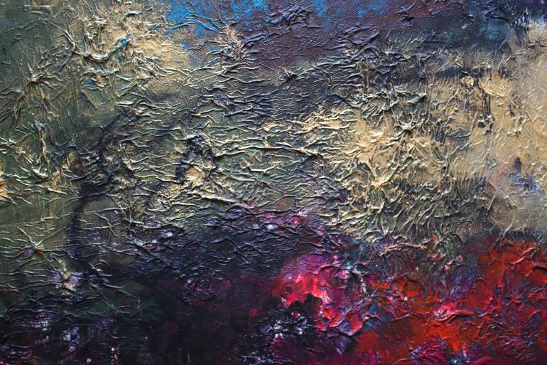 Original Fine Art Abstract Painting by Nasrin Barekat