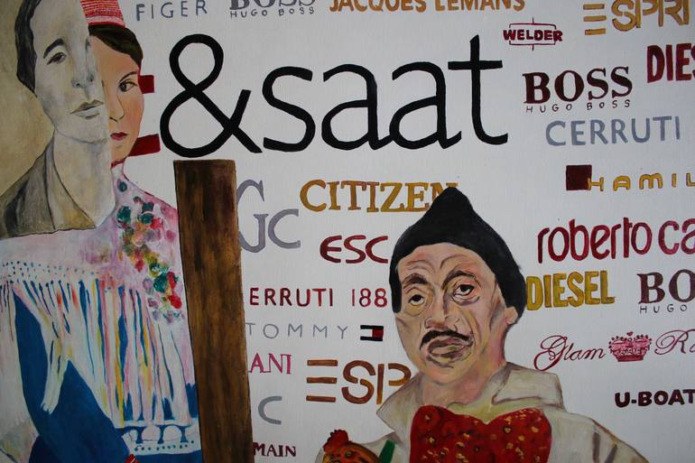 Original People Painting by Nasrin Barekat