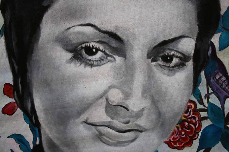Original Art Deco Pop Culture/Celebrity Painting by Nasrin Barekat