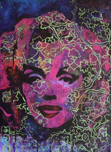 Print of Abstract Expressionism Pop Culture/Celebrity Paintings by Nasrin Barekat