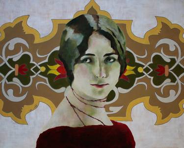 Original Art Deco People Paintings by Nasrin Barekat