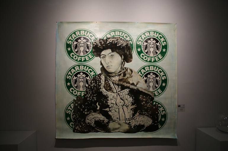 Original Art Deco Pop Culture/Celebrity Painting by Nasrin Barekat