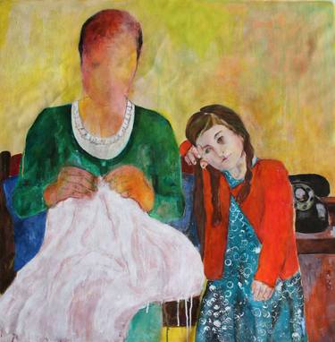 Print of People Paintings by Nasrin Barekat