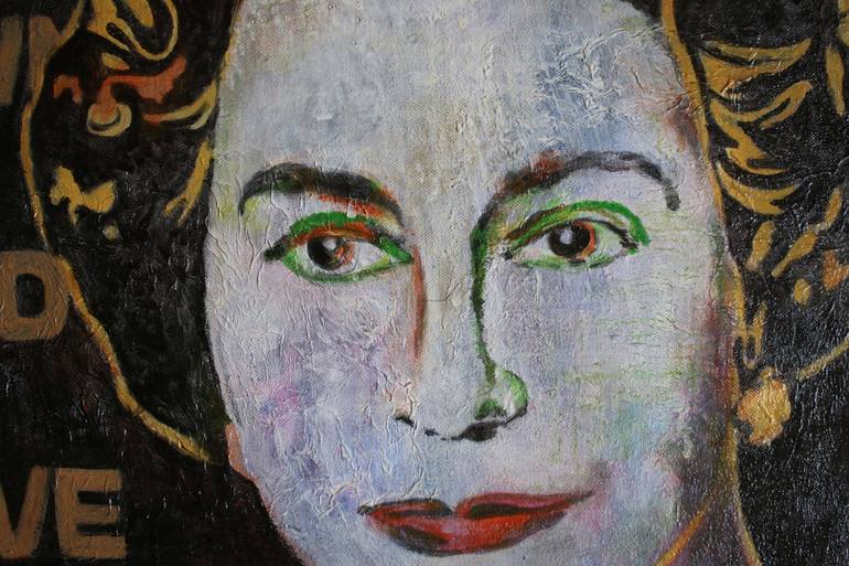 Original Art Deco Pop Culture/Celebrity Painting by Nasrin Barekat