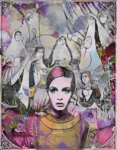 Print of Art Deco Pop Culture/Celebrity Digital by Nasrin Barekat