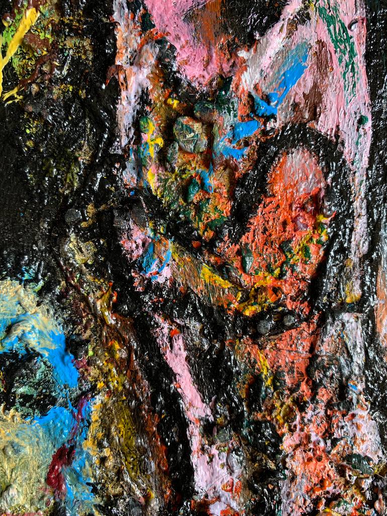 Original Abstract Expressionism Abstract Painting by Nasrin Barekat
