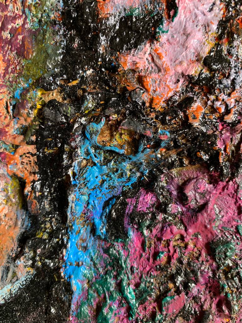 Original Abstract Expressionism Abstract Painting by Nasrin Barekat
