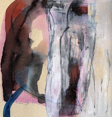 Original Abstract Expressionism Abstract Drawings by Nasrin Barekat