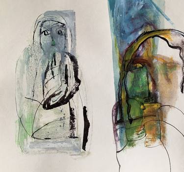 Print of Abstract Drawings by Nasrin Barekat