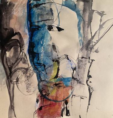 Original Abstract Expressionism Abstract Drawings by Nasrin Barekat