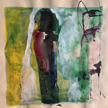 Original Abstract Expressionism Abstract Drawings by Nasrin Barekat