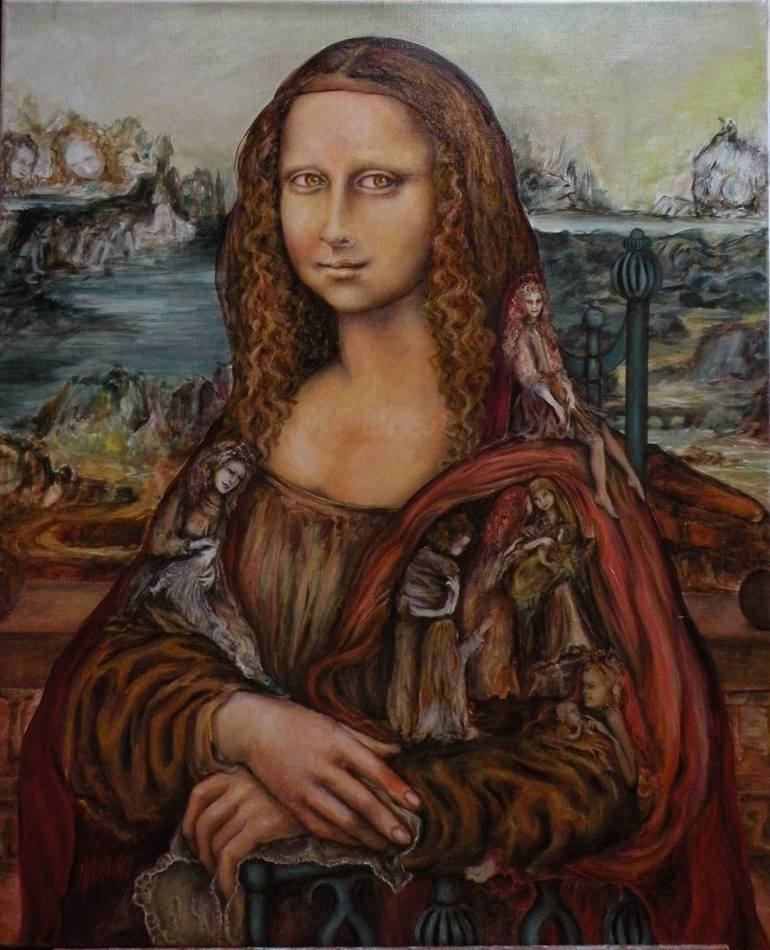 El pequena Mona Lisa Painting by KUNTZ Nadyn | Saatchi Art