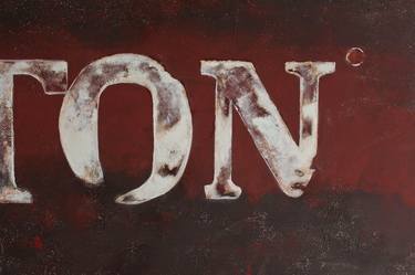 Original Conceptual Typography Paintings by Emanuele Saracino