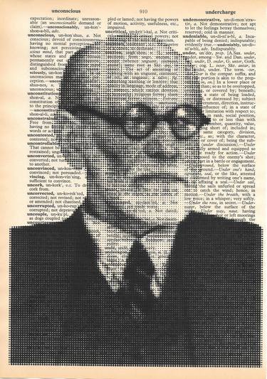 Sigmund  Freud, halftone portrait thumb