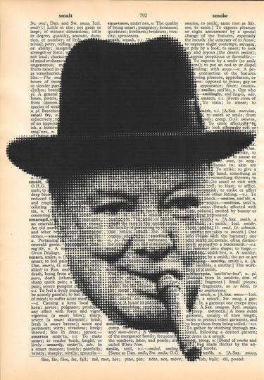Winston Churchill, halftone portrait thumb