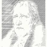 philosopher Hegel, portrait by igor Kisselev