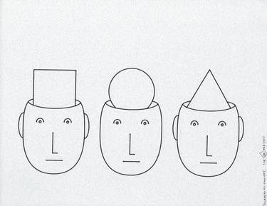 Original Minimalism People Drawings by igor Kisselev