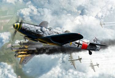 Print of Illustration Airplane Paintings by Daniel Uhr