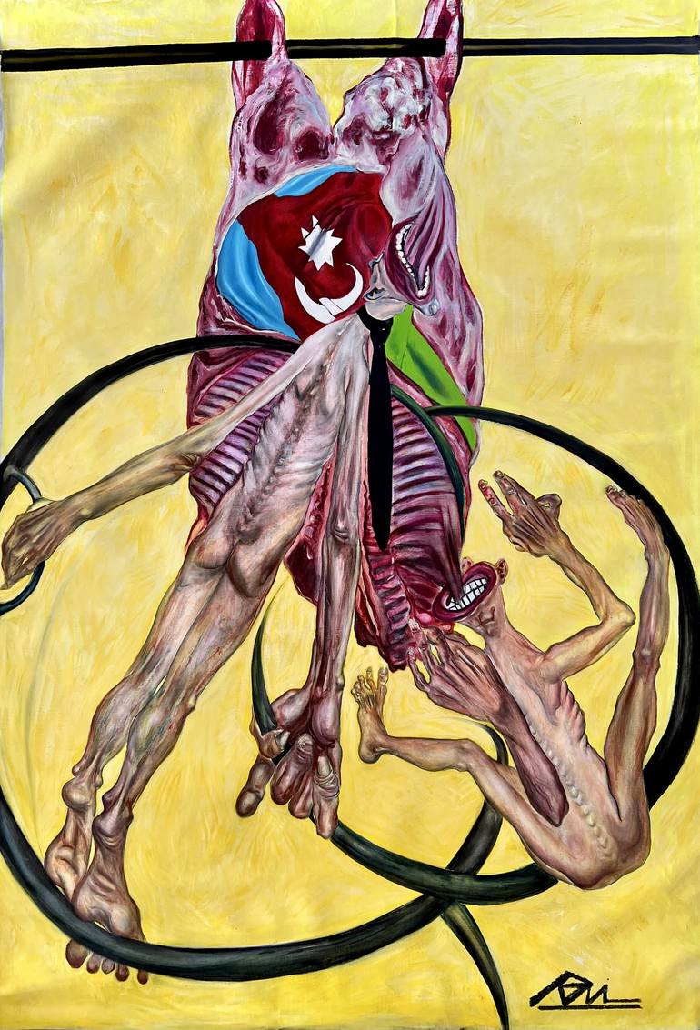 Original Expressionism Body Painting by Ramal Kazim
