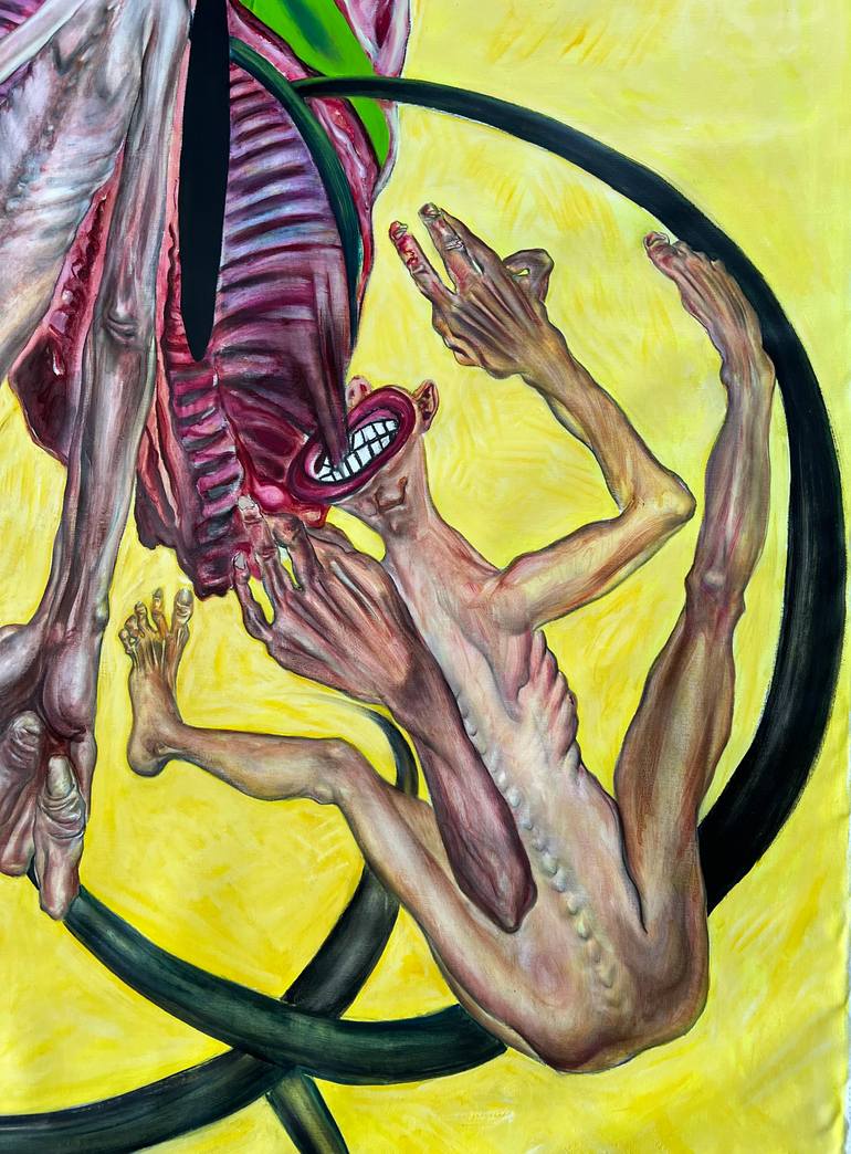 Original Expressionism Body Painting by Ramal Kazim
