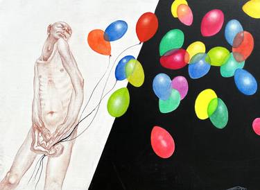Original Contemporary Nude Painting by Ramal Kazim