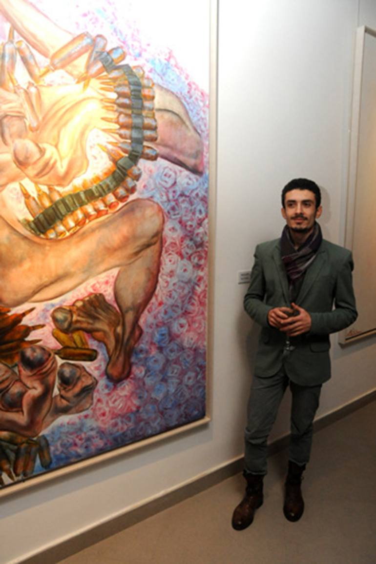 Original Expressionism Politics Painting by Ramal Kazim
