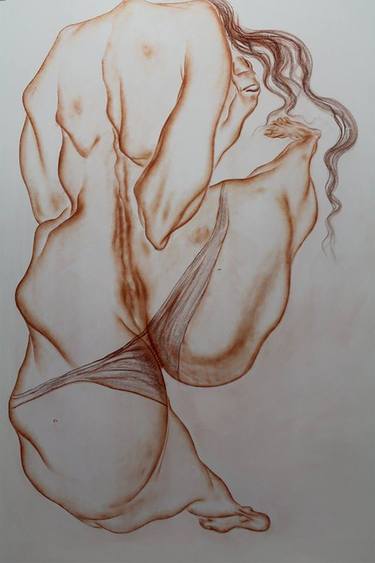 Original Figurative Body Drawings by Ramal Kazim