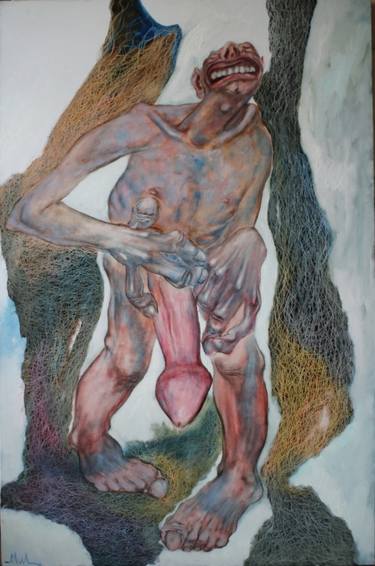 Original Expressionism Erotic Paintings by Ramal Kazim
