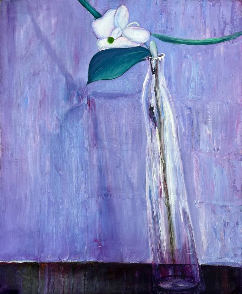 Original Expressionism Floral Painting by Ramal Kazim