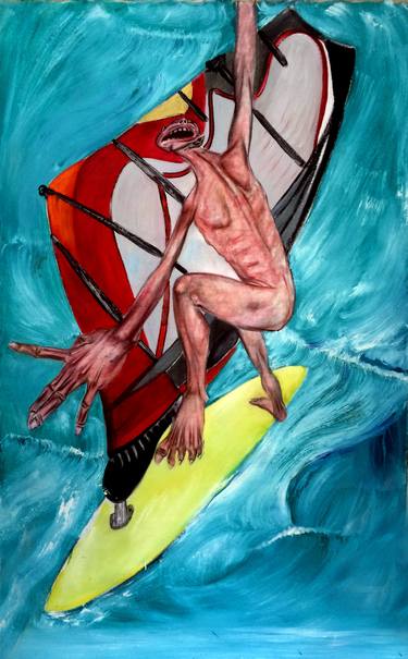 Original Expressionism Sports Paintings by Ramal Kazim