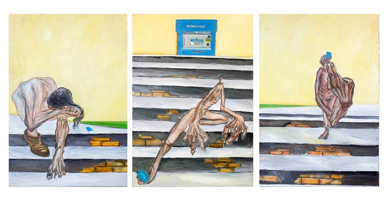 Original Expressionism Body Painting by Ramal Kazim